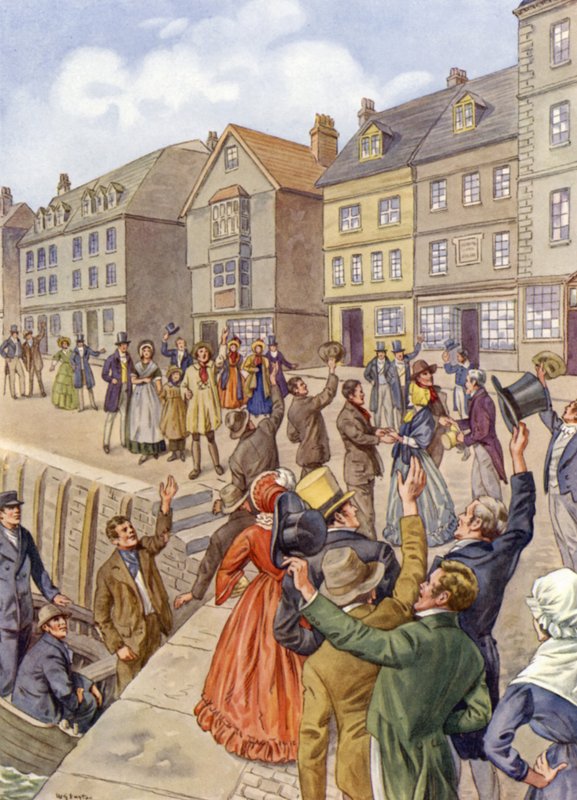 A Tolpuddle Mártírok hazatérés alkotó: English School