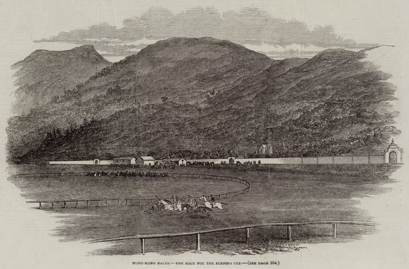 Hong-Kong Races, Verseny a Plenipo Kupáért (metszet) alkotó: English School