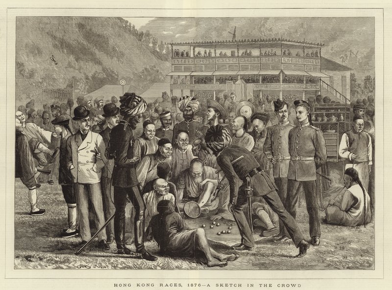 Hongkongi versenyek 1876-ban alkotó: English School
