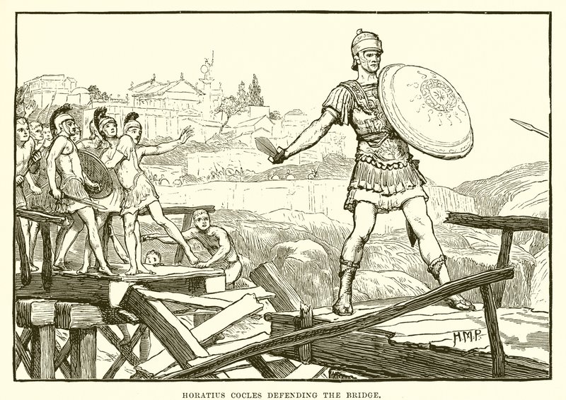 Horatius Cocles védi a hidat alkotó: English School