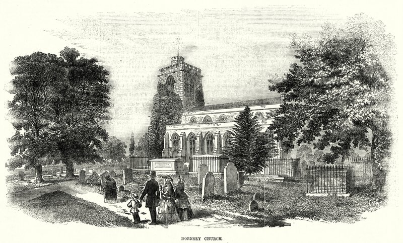 Hornsey templom (metszet) alkotó: English School