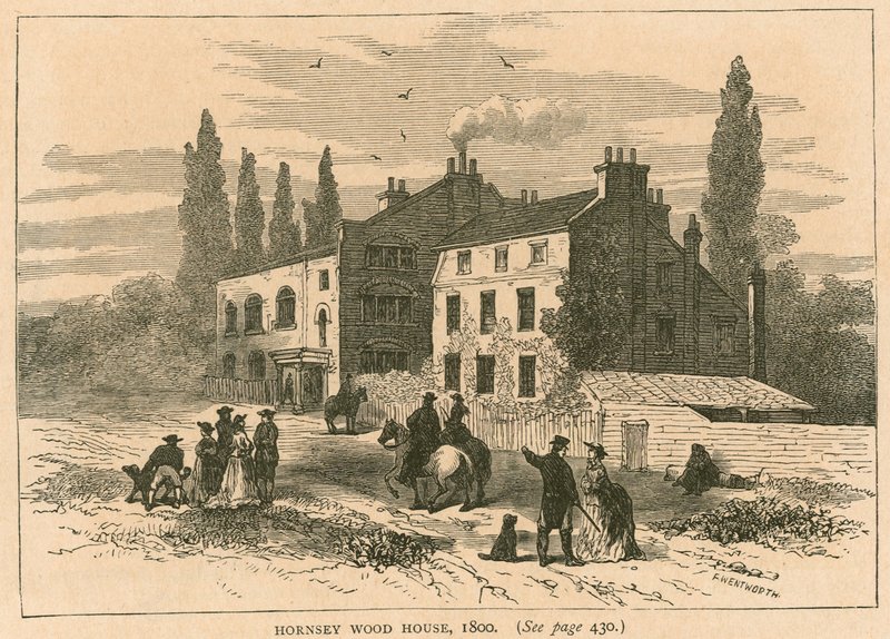 Hornsey Wood House, London, 1800 alkotó: English School