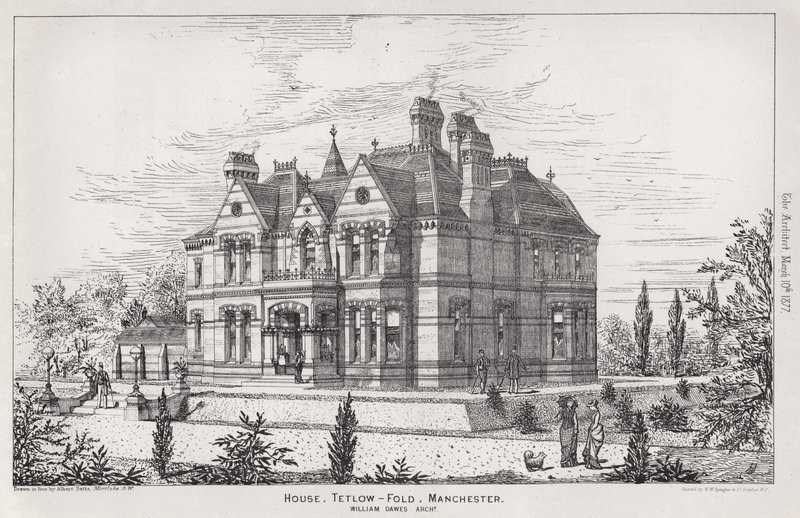 House, Tetlow, Fold, Manchester (metszet) alkotó: English School