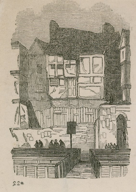 Ház Long Lane-ben, West Smithfieldben alkotó: English School