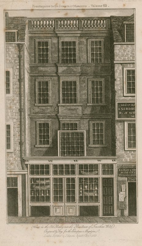 Ház az Old Bailey-ben, egykor Jonathan Wild rezidenciája volt alkotó: English School