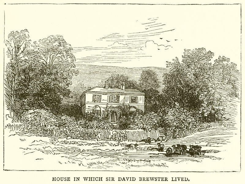 Ház, amelyben Sir David Brewster élt alkotó: English School