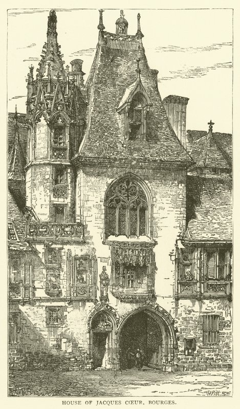 Jacques Coeur háza, Bourges (metszet) alkotó: English School