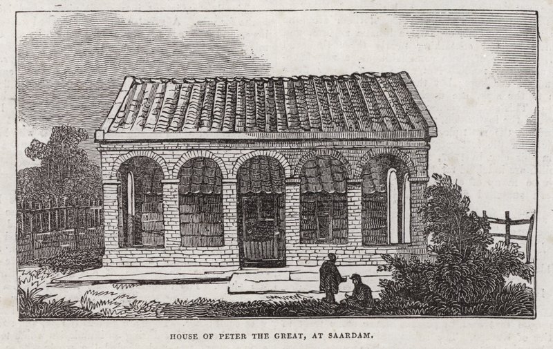 Nagy Péter háza, Saardam (metszet) alkotó: English School