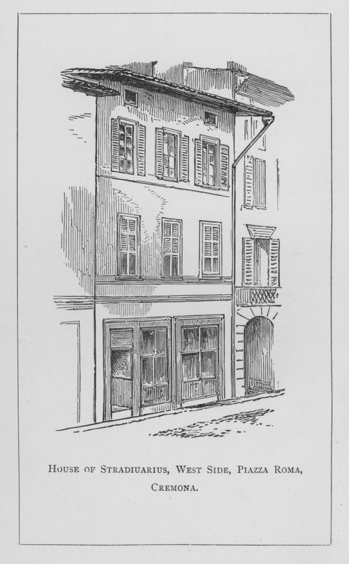 Stradiuarius háza, West Side, Piazza Roma, Cremona (metszet) alkotó: English School