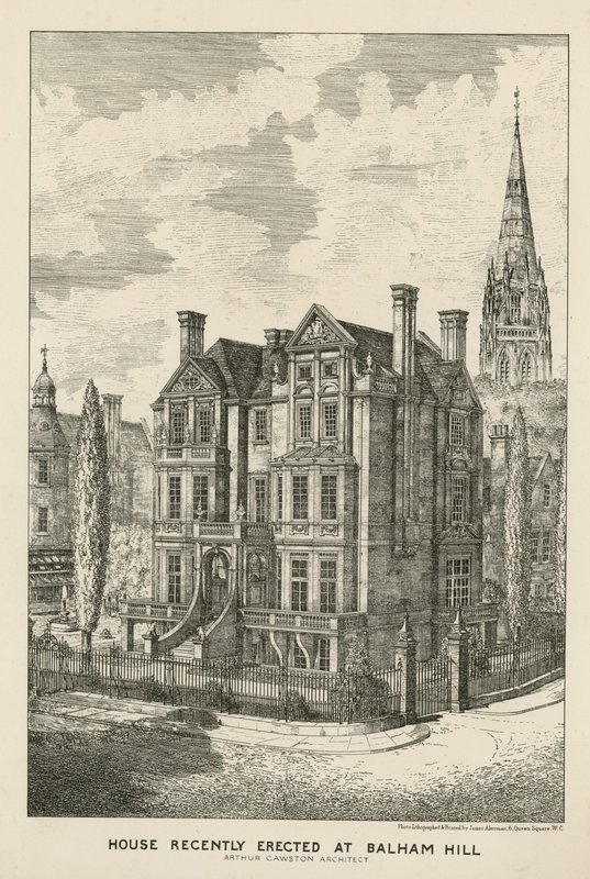 Ház nemrégiben épült a Balham Hillen alkotó: English School