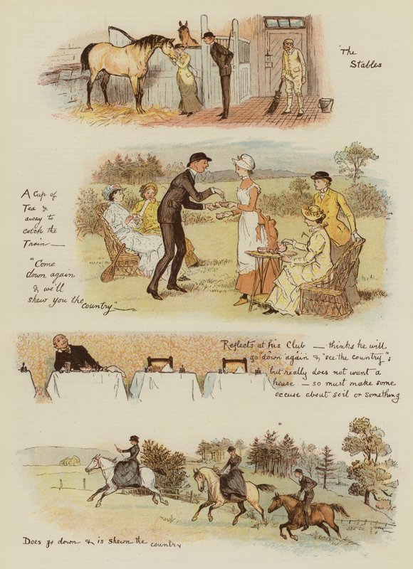 Hogyan Tankerville Smith vett egy vidéki ház (chromolitho) alkotó: English School