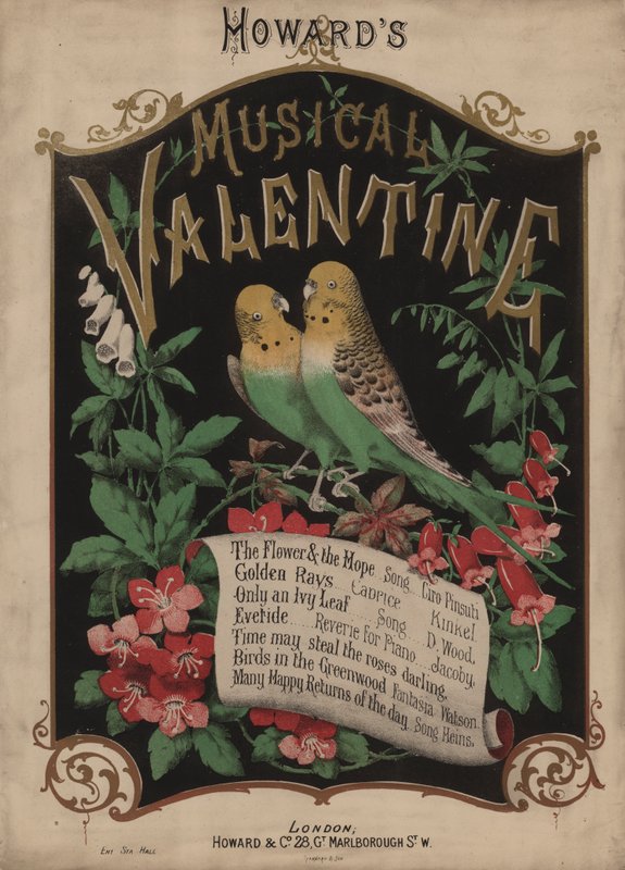 Howards Musical Valentine (színes litográfia) alkotó: English School