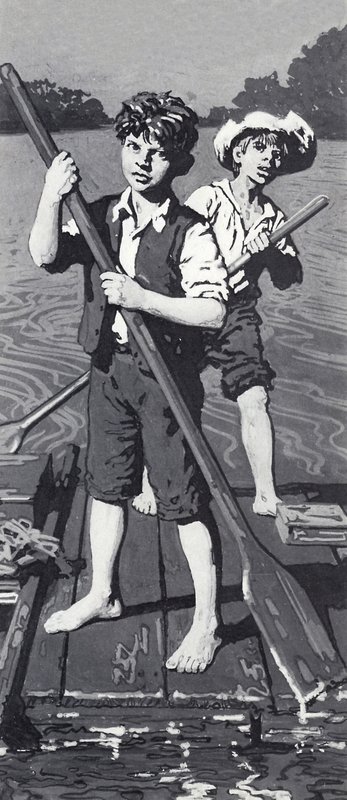 Huckleberry Finn és Tom Sawyer alkotó: English School