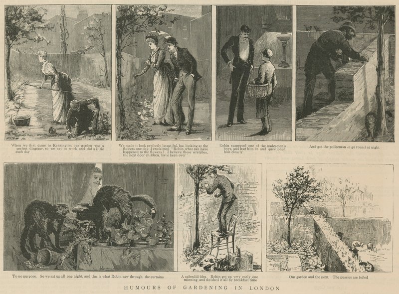 Humors of Gardening Londonban alkotó: English School
