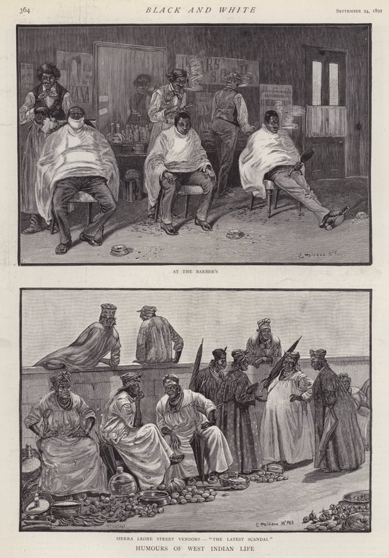 A nyugat-indiai élet humora (litho) alkotó: English School