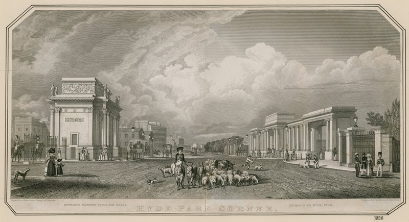 Hyde Park Corner alkotó: English School