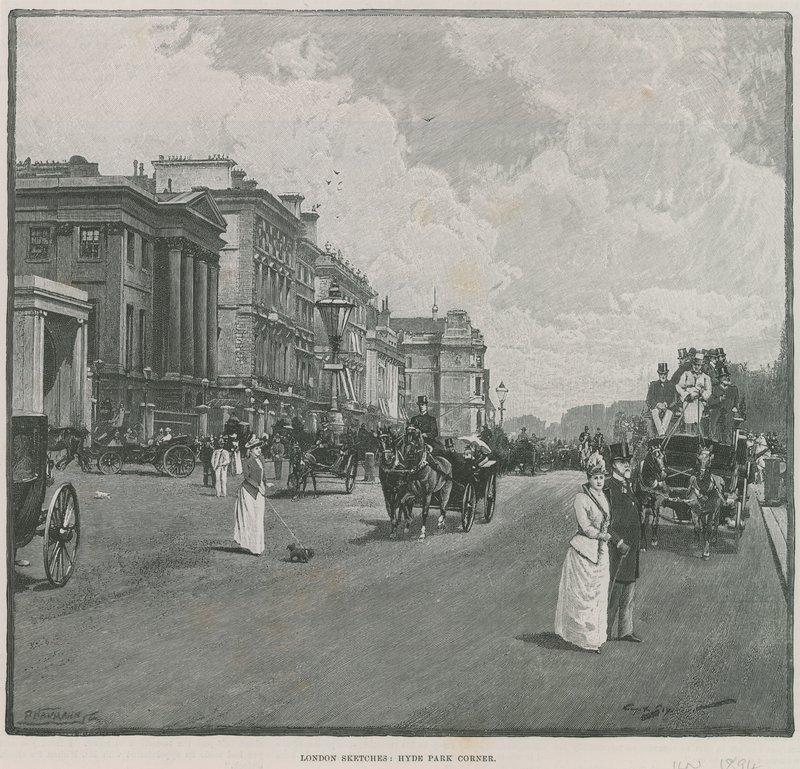 Hyde Park Corner, London alkotó: English School