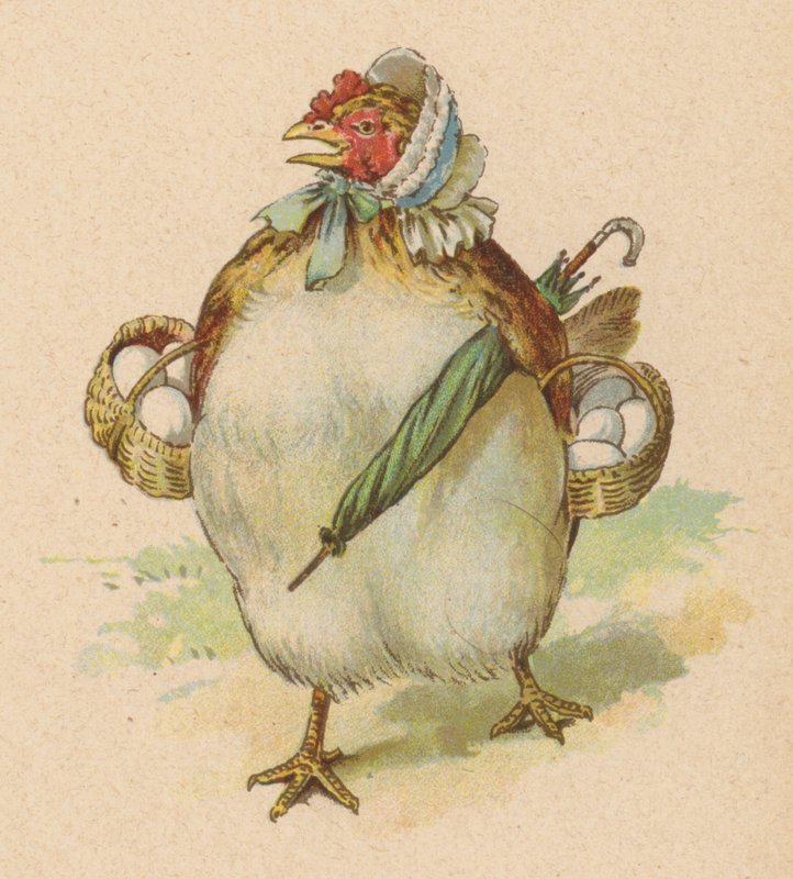 Volt egy kis tyúkom, a valaha látott legszebb (chromolitho) alkotó: English School