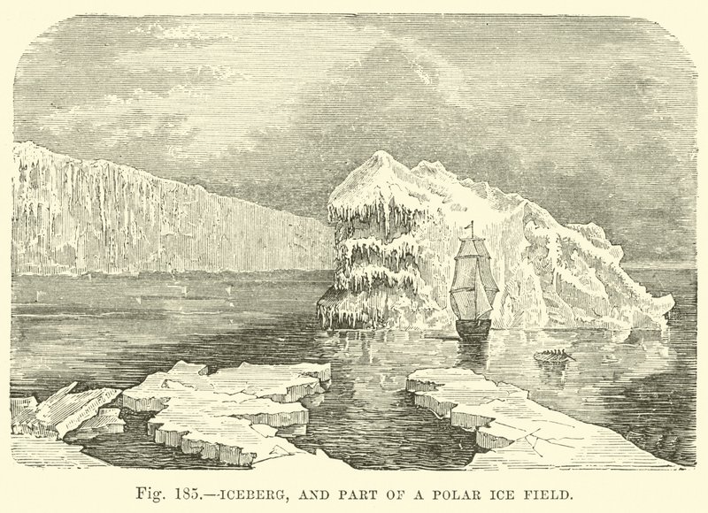Jéghegy, és egy sarki jégmező része alkotó: English School