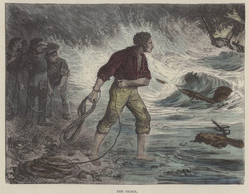Illusztráció David Copperfield számára (színes metszet) alkotó: English School