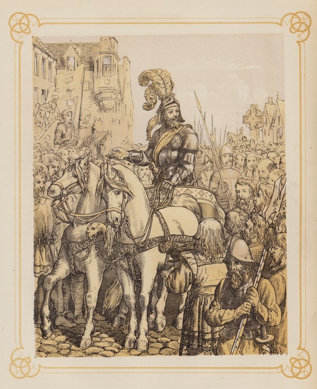 Illusztráció John Bunyan Szent háború című művéhez (litográfia) alkotó: English School