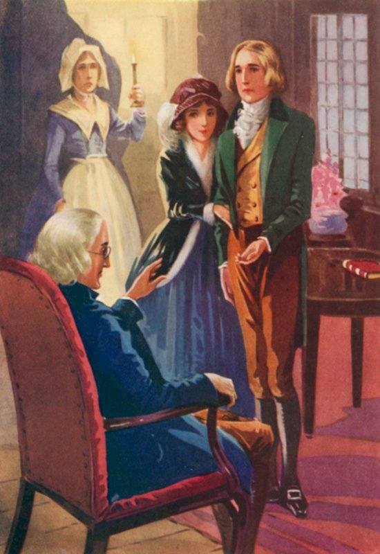 John Halifax Gentleman illusztrációja Dinah Maria Mulocktól (színes litográfia) alkotó: English School