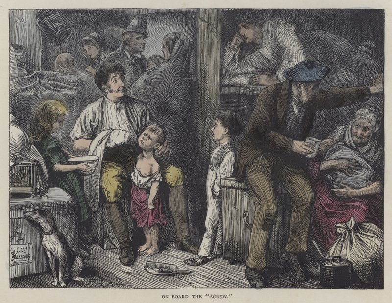 Illusztráció Martin Chuzzlewithoz (színes metszet) alkotó: English School