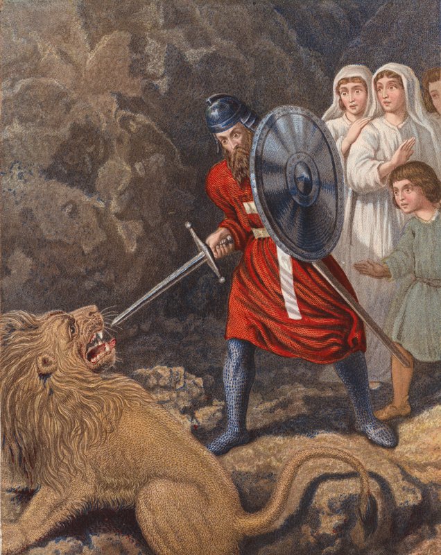 Illusztráció John Bunyan Zarándoklatához (színes litográfia) alkotó: English School