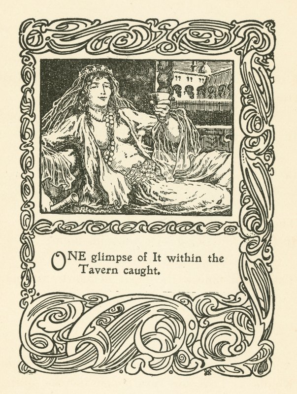Illusztráció: Omar Khayyam Rubaiyat (litho) alkotó: English School