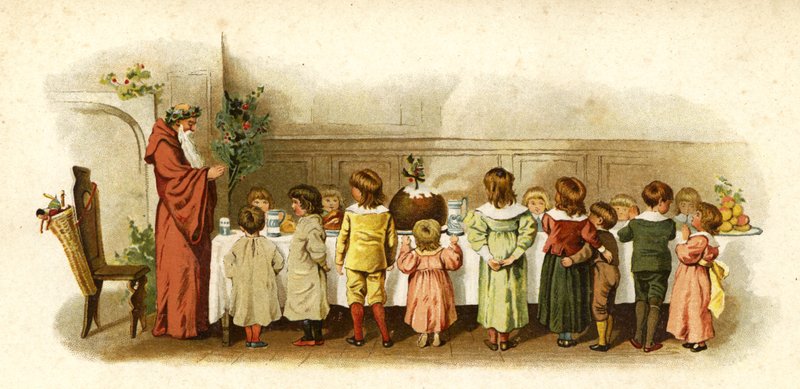 Illusztráció a Mikulás eljöveteléhez alkotó: English School