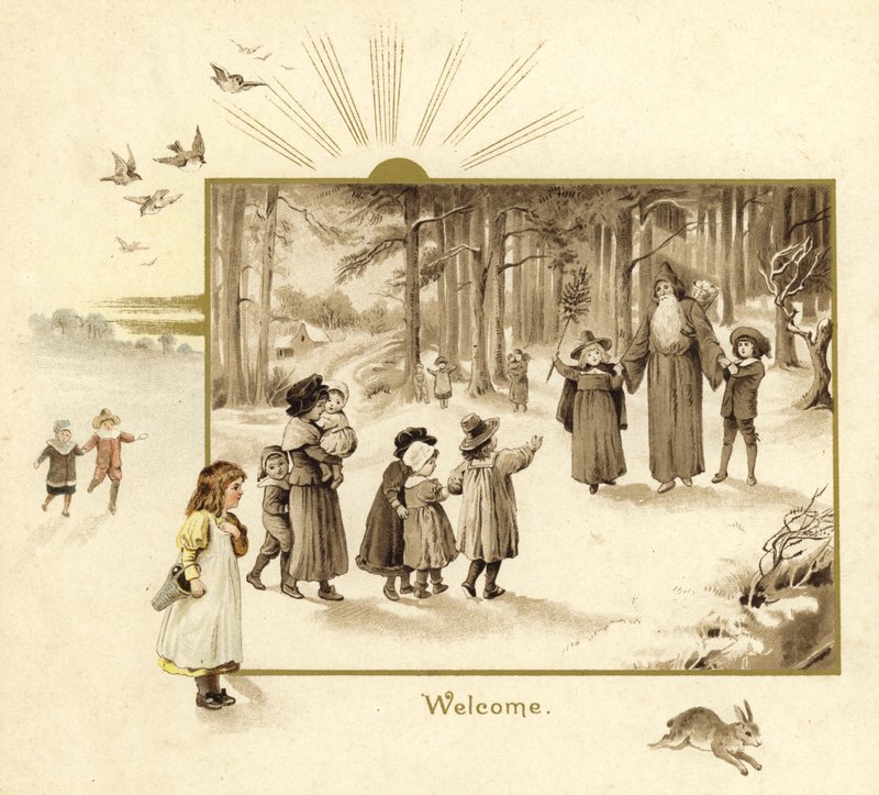 Illusztráció a Mikulás eljöveteléhez alkotó: English School