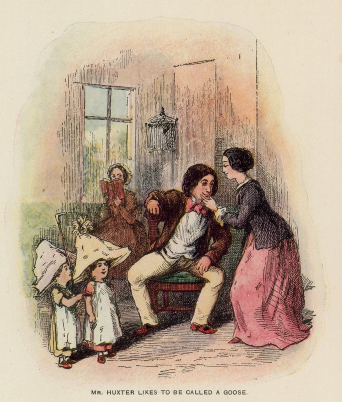 Illusztráció Thackeray Pendennis történetéhez alkotó: English School