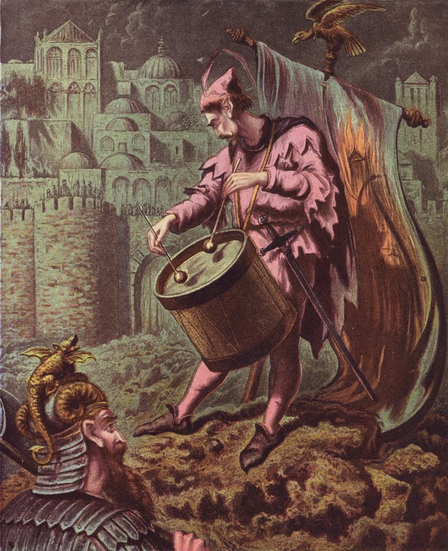 Illusztráció John Bunyan The Holy War című könyvéhez (színes litográfia) alkotó: English School