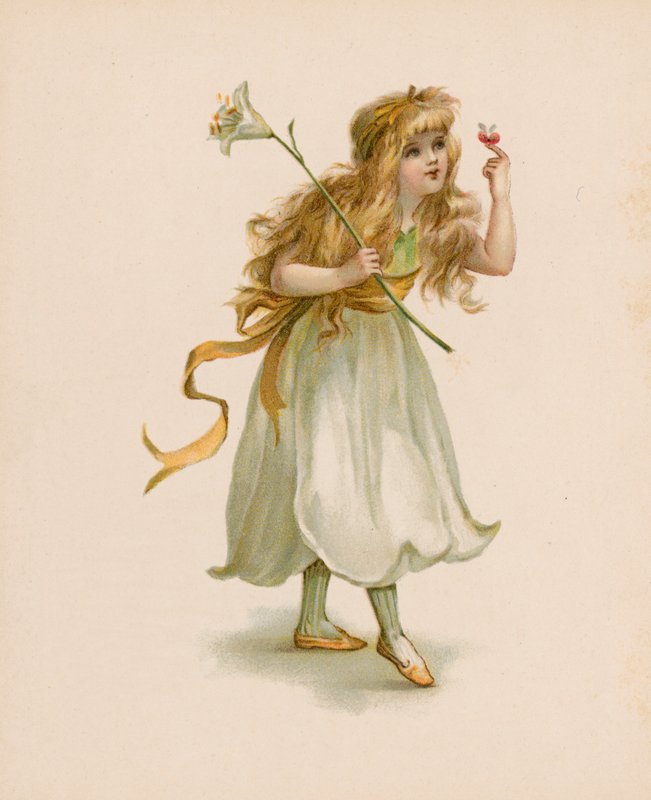 Illusztráció: A virágok nyelve (chromolitho) alkotó: English School