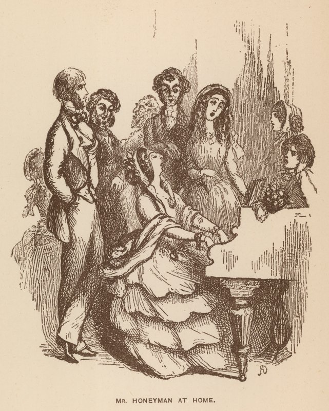 Illusztráció Thackeray The Newcomes című művéhez (litográfia) alkotó: English School