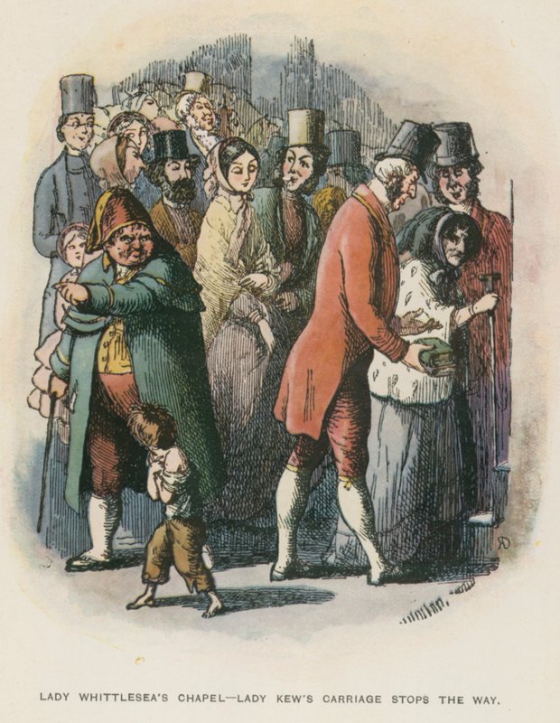Illusztráció a The Newcomes számára, Thackeray alkotó: English School