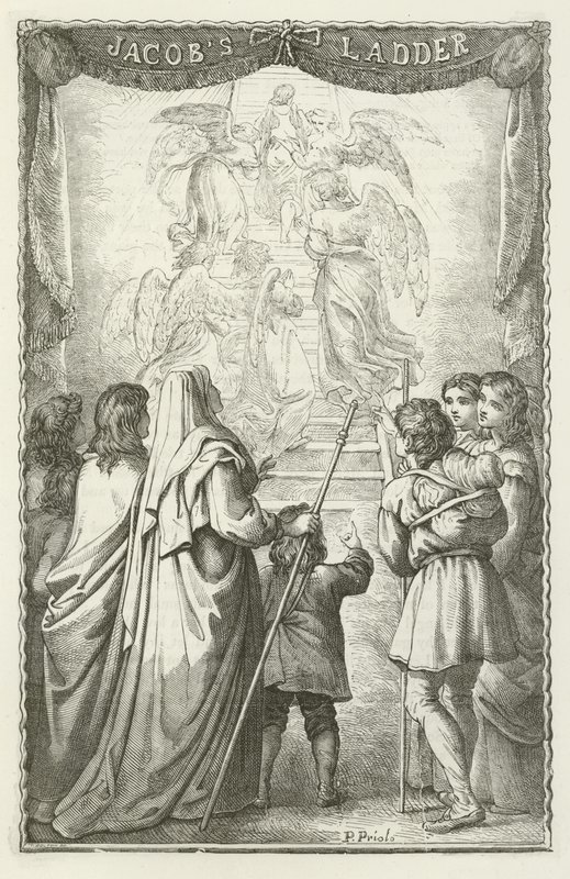 Illusztráció a zarándokok fejlődéséhez, John Bunyantól alkotó: English School