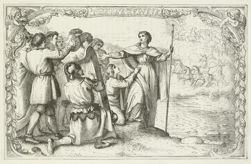 Illusztráció a zarándokok fejlődéséhez, John Bunyantól alkotó: English School