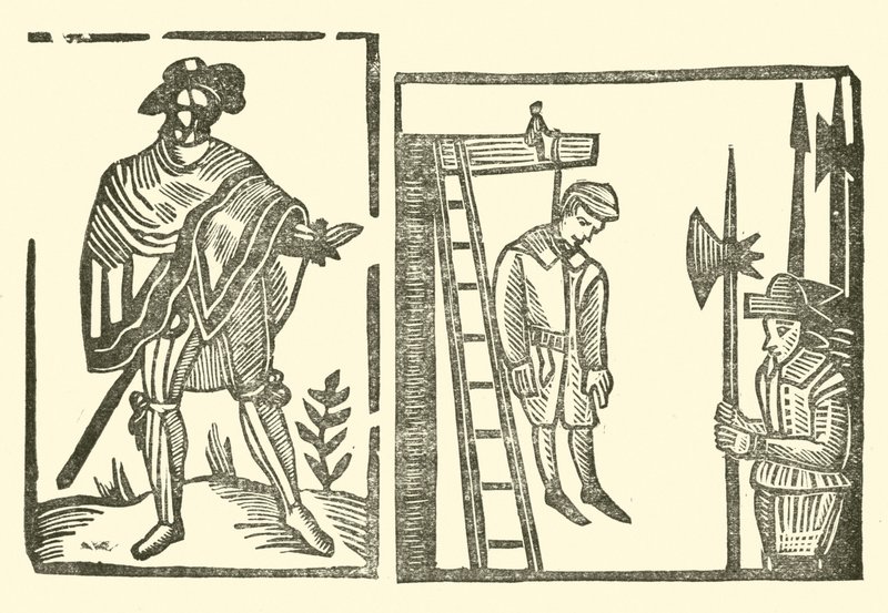 Illusztráció a Roxburghe-balladákhoz alkotó: English School