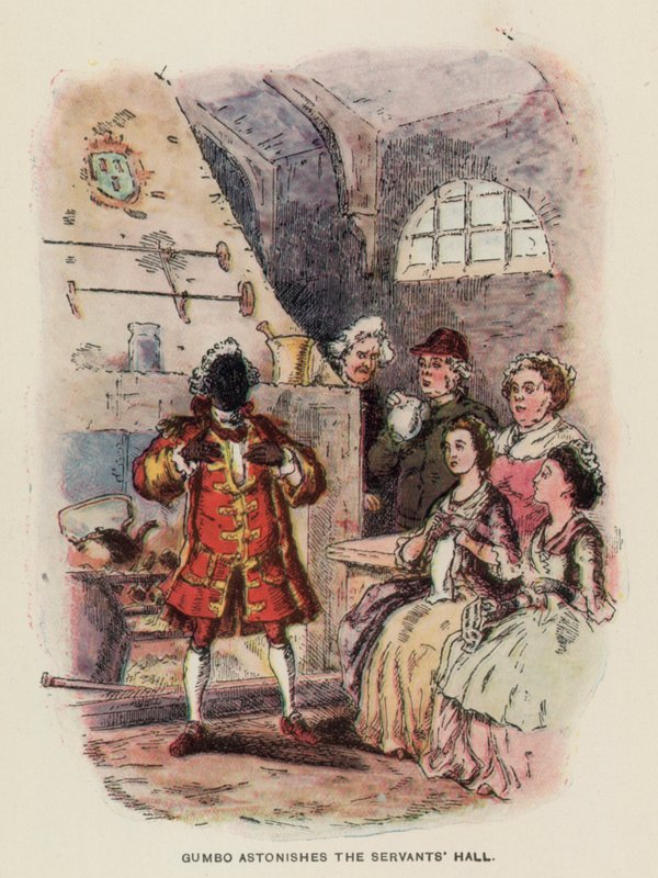 Illusztráció Thackeray The Virginians című művéhez (litográfia) alkotó: English School