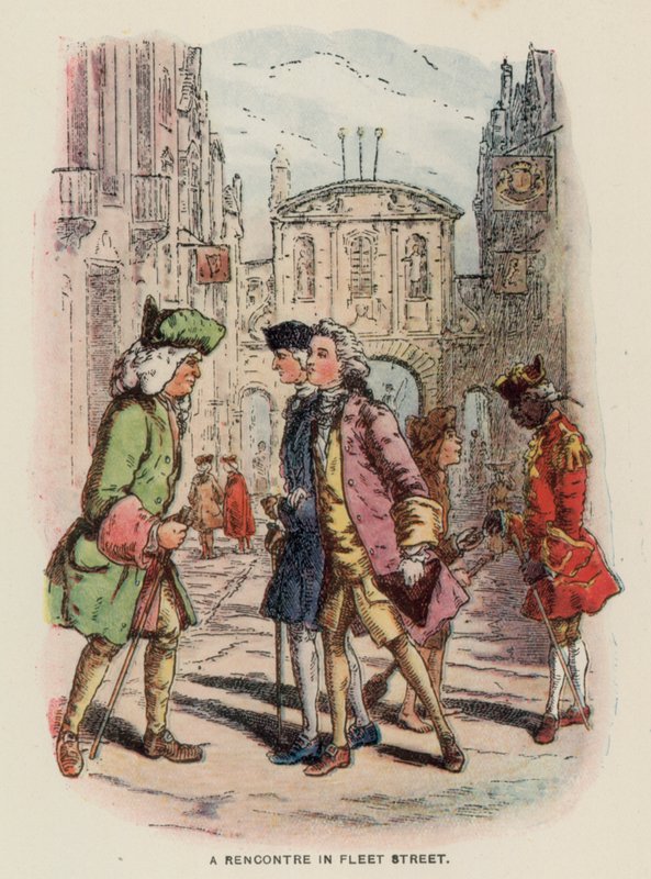 Illusztráció a The Virginians számára, Thackeray alkotó: English School