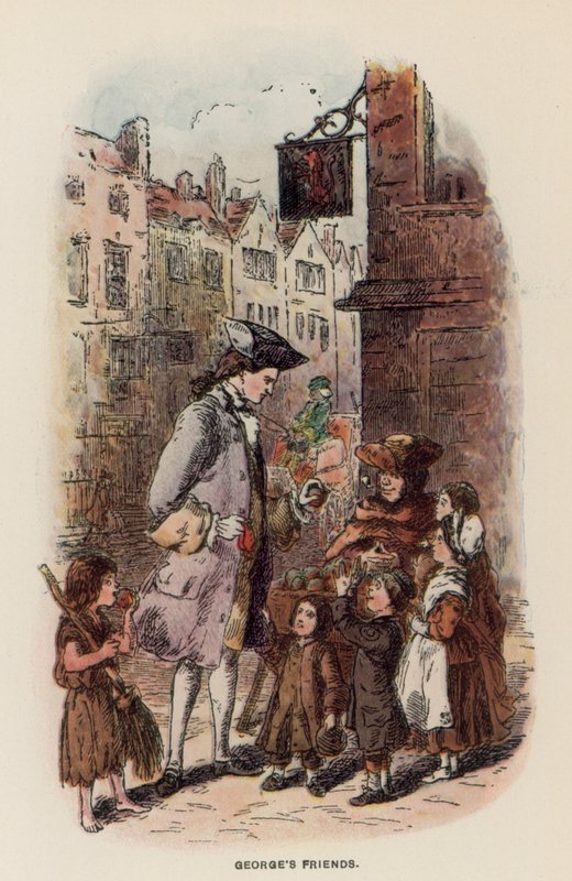 Illusztráció a The Virginians számára, Thackeray alkotó: English School