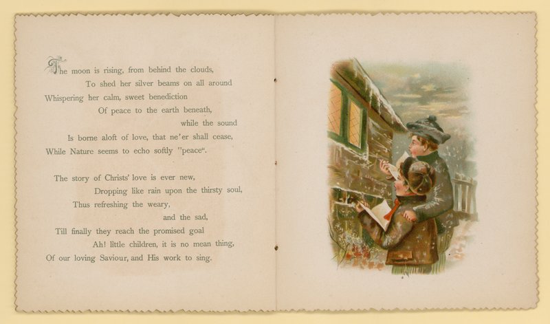 Dora Ross illusztrációja a Tidings Of Joy-hoz (színes litográfia) alkotó: English School