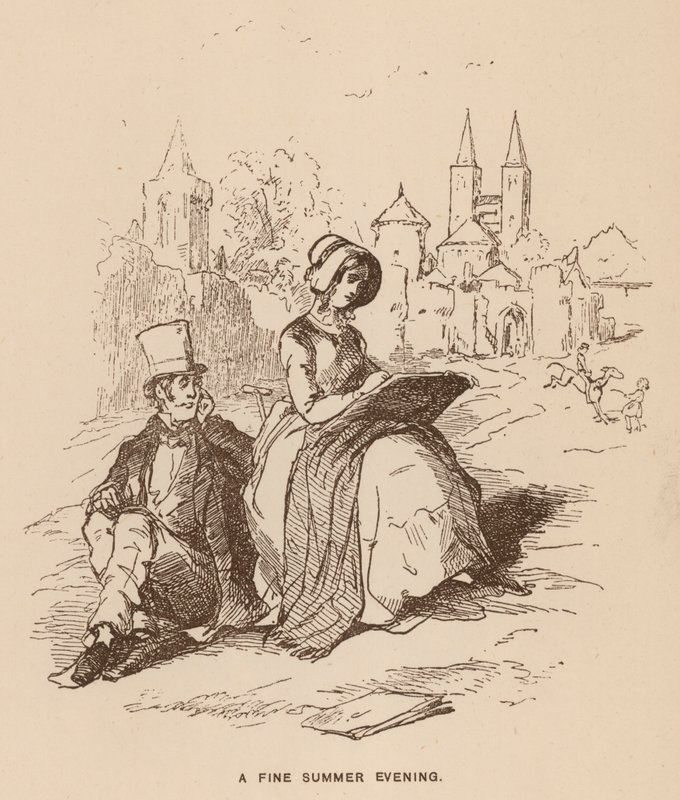 Illusztráció a Vanity Fairhez, Thackeray (litho) alkotó: English School
