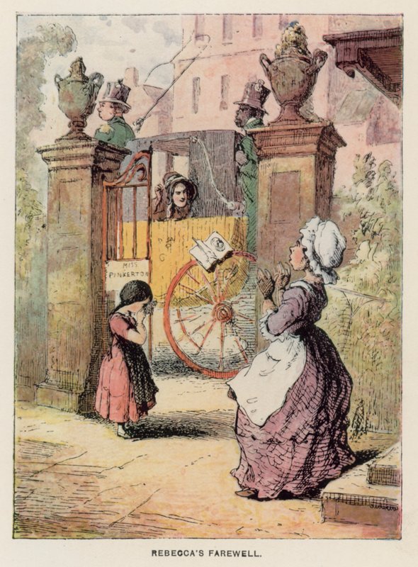Illusztráció a Vanity Fairhez, Thackeray (litho) alkotó: English School