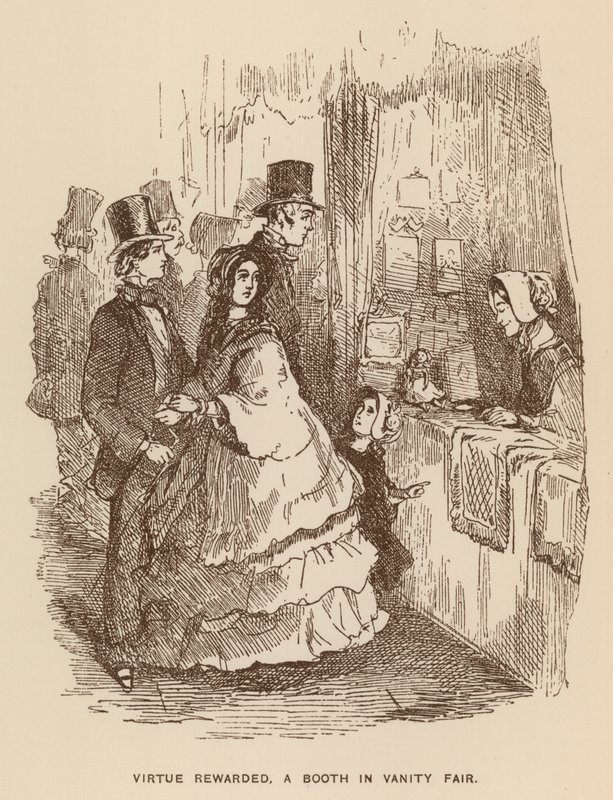 Illusztráció a Vanity Fairhez, Thackeraytől alkotó: English School