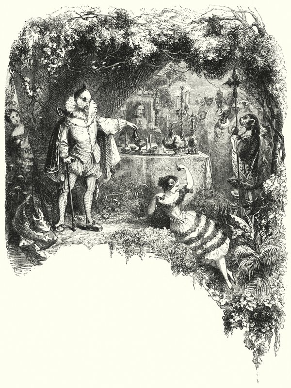 Illusztráció a baletthez, a Le Diable boiteux-hoz vagy Az ördög két pálcikán (metszet) alkotó: English School
