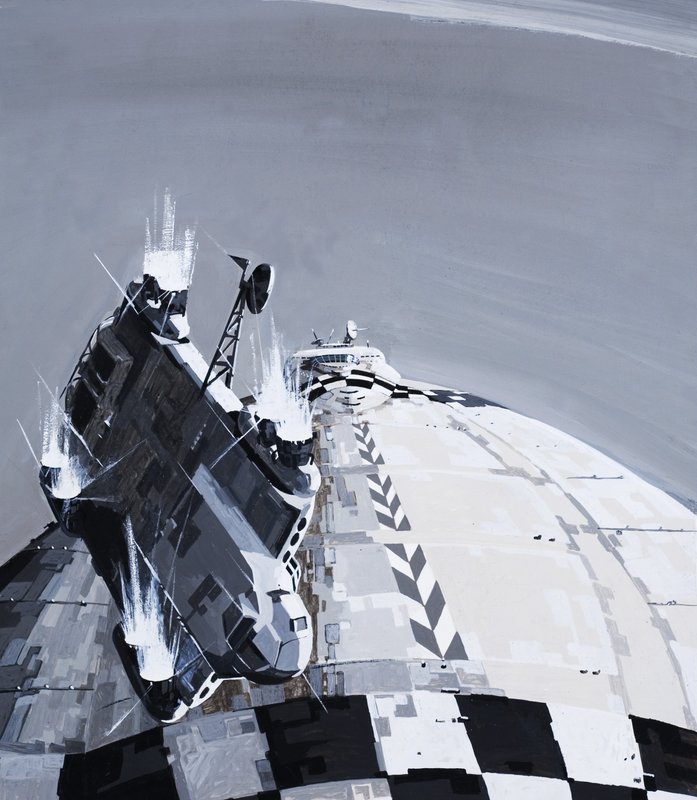 Illusztráció Arthur C Clarke történetéhez alkotó: English School