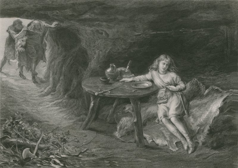 Imogen a barlangban, Cymbeline alkotó: English School