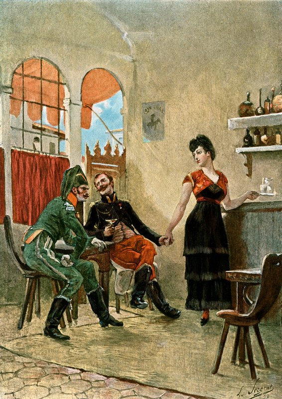 Mariquita kávépavilonjában alkotó: English School
